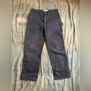 Carhartt Double Knee Black Workwear Pants